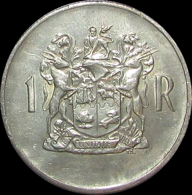 1969 Republic of South Africa Silver One Rand
