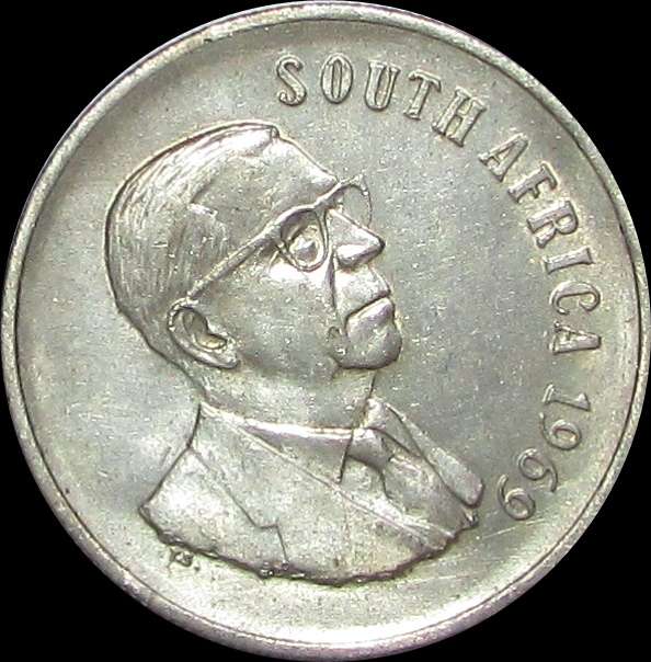 1969 Republic of South Africa Silver One Rand