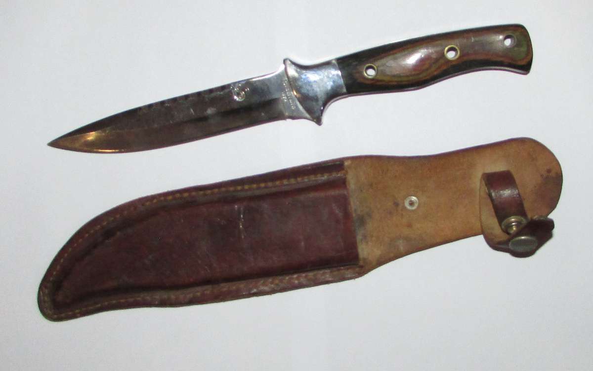 Vintage Bowie Hunting Knife with Sheath