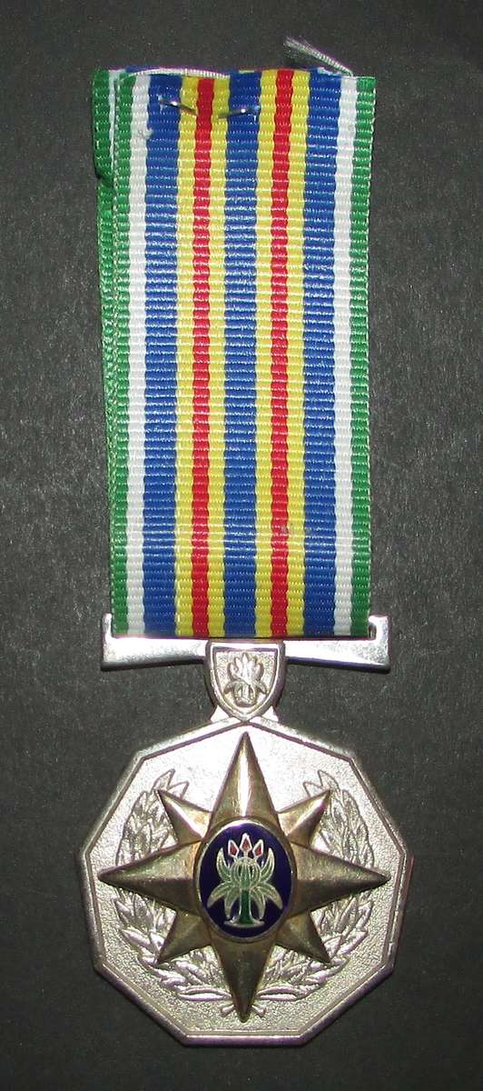 Full Size South African Police 30 Year Loyal Service Medal - Numbered 4246 ( Sterling Silver )