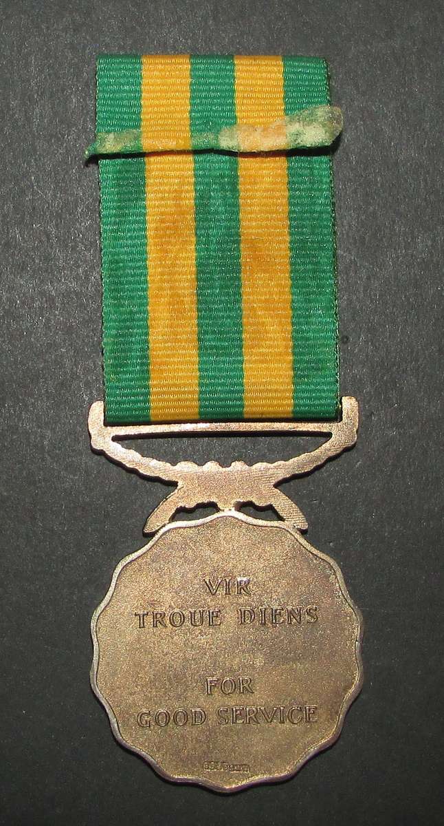 SADF - Full Size 30 Year Good Service Medal - Silver and SA Mint Mark