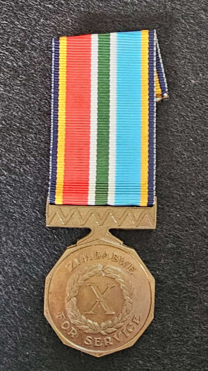 Full Size Zimbabwe 10-Year Service Medal:714225N Magemal