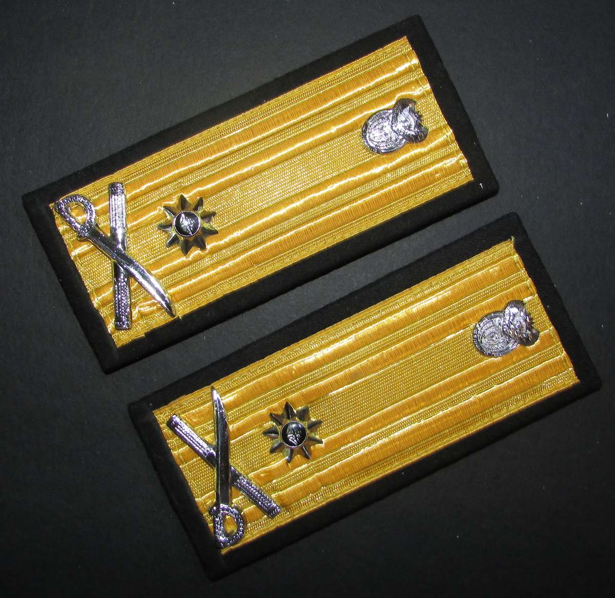 South African Navy Rear-Admiral Rank Board Pair