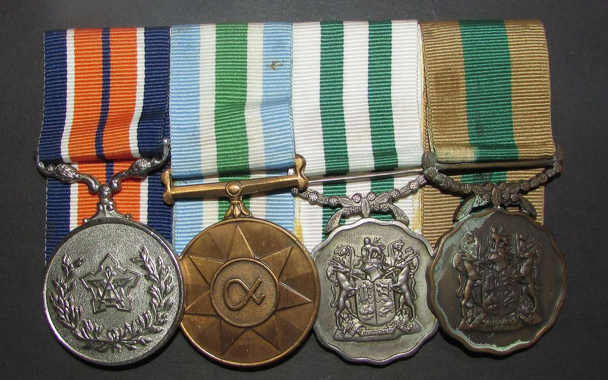 SADF - Full Size 20 Year Good Service Court Mounted Medal Group