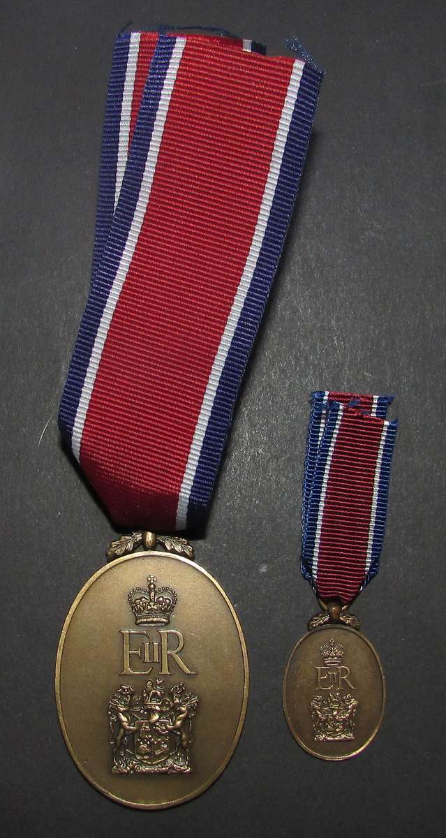 SADF - Full Size John Chard Medal with Miniature - Royal Cypher