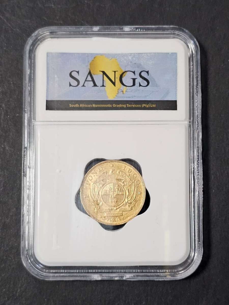 ZAR Gold - 1900 Gold Pond SANGC Graded AU53