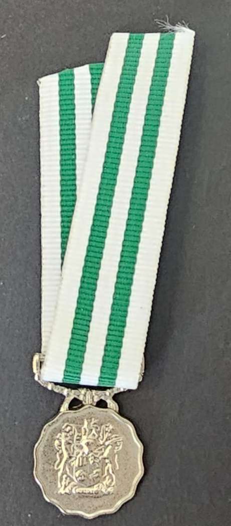 SADF - Good Service Miniature Medal ( Silver )