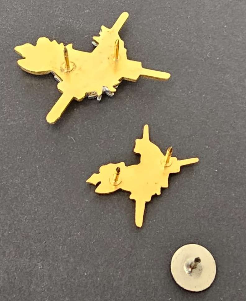 SADF - SAAF Proficiency Breast Badges ( Full Size and Mess Dress ) with 20 Year Service Button Badge