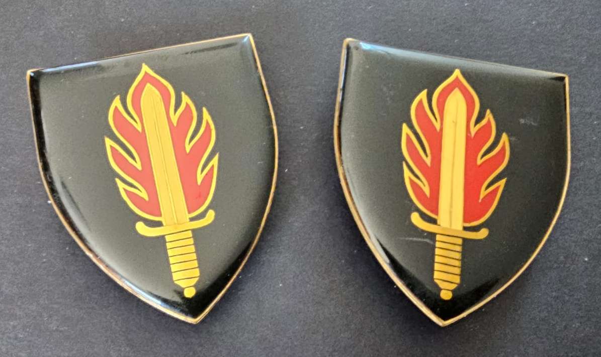 SADF - Intelligence School Shoulder Flash Pair