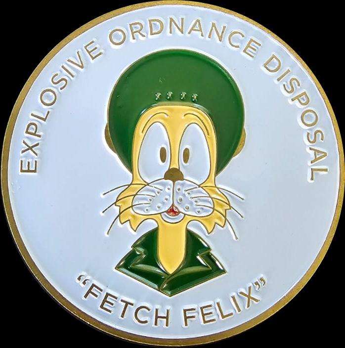 SADF -  Explosives Ordnance Challenge Coin - Number 008/100