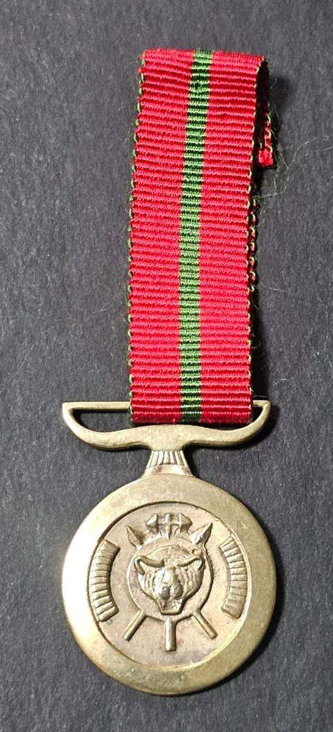(Homelands) - Miniature Bophuthatswana Distinguished Gallantry Medal