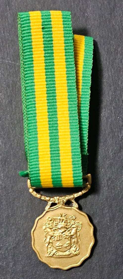 SADF - Miniature 30 Year Good Service Medal