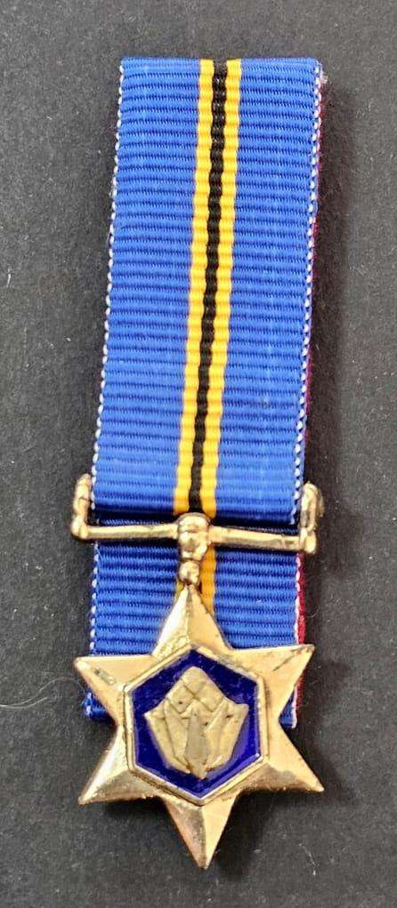 SANDF - Miniature Gold Protea Decoration - ( Sterling Silver )