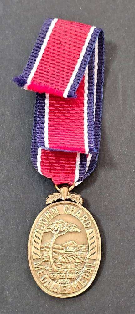 SADF - John Chard Medal ( Royal Cypher ) - Miniature Medal