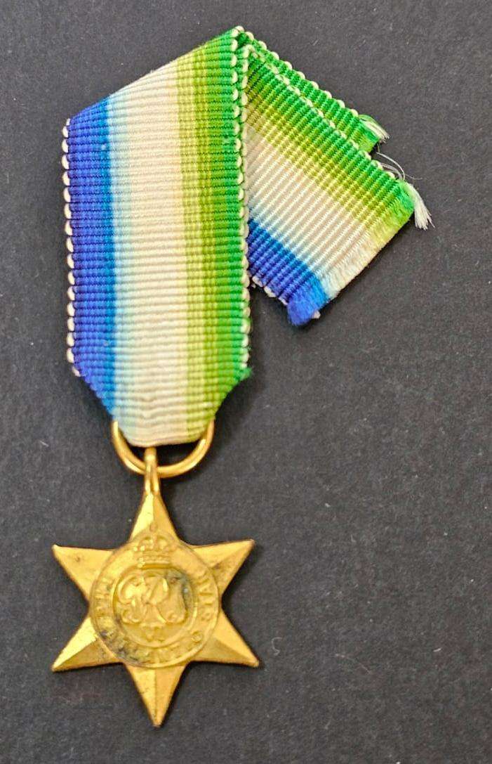 World War Two Atlantic Star Miniature Medal