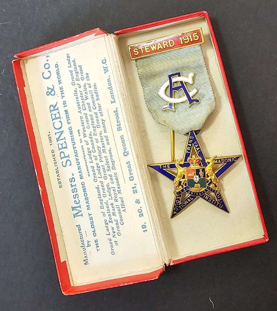 Masonic Jewel in Original Case of Issue
