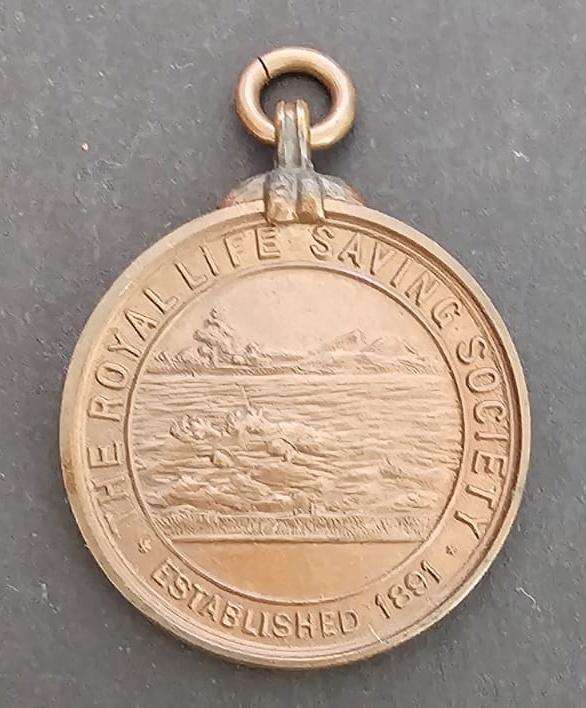 1907 Royal Life Saving Society Medallion - Awarded to W.J.Johnstone