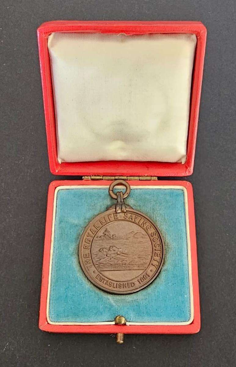 1907 Royal Life Saving Society Medallion - Awarded to W.J.Johnstone