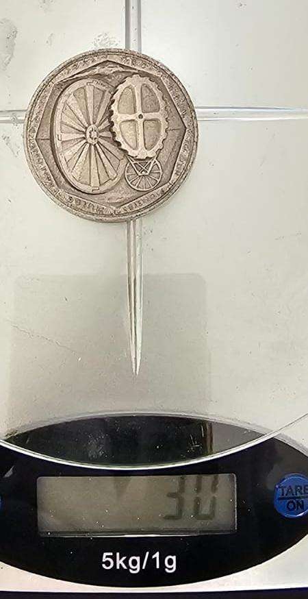 City of Johannesburg 80th Anniversary - Tribute to Pioneers Sterling Silver Medal (1886-1966)