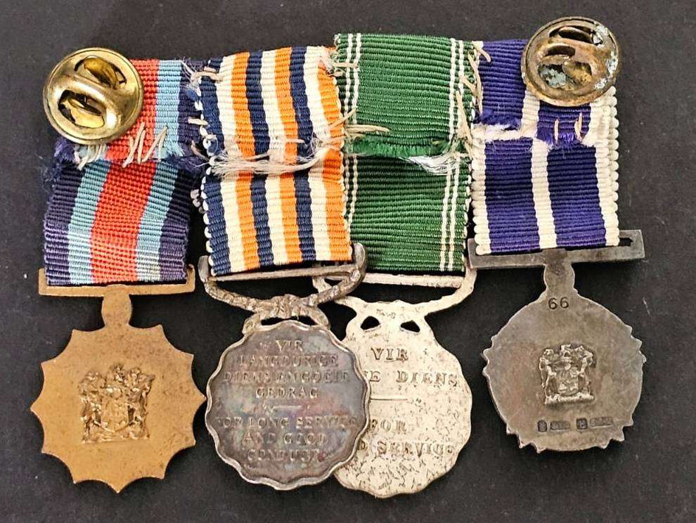 SADF - Miniature Pro Marito Medal Group of 4 - Pro Marito Number 66 ( SAM )