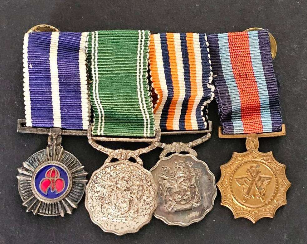 SADF - Miniature Pro Marito Medal Group of 4 - Pro Marito Number 66 ( SAM )