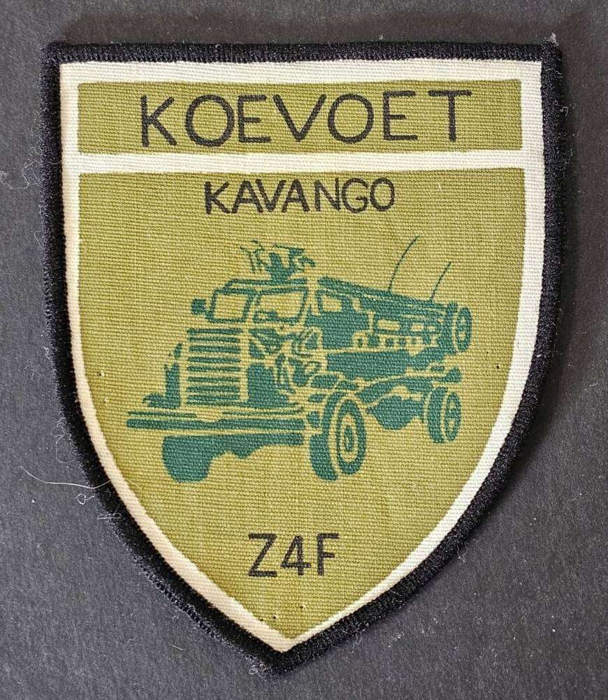 South West Africa ( SWA ) Police Koevoet Kavango Patch Badge - Call Sign Z4F