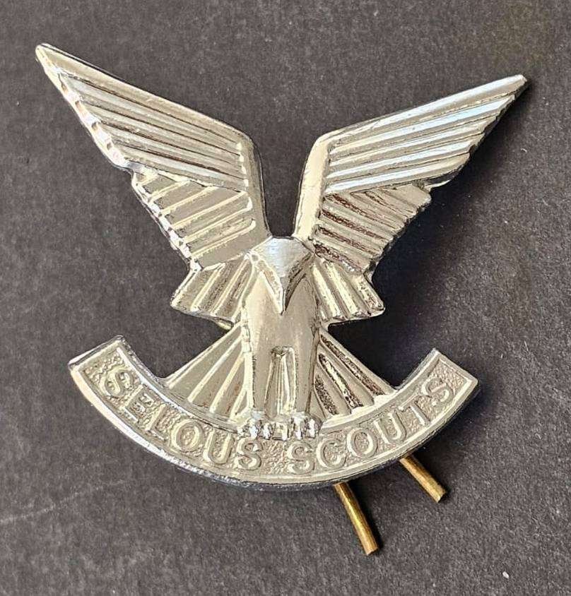 Rhodesia - Selous Scouts Adonised Cap Badge ( Reuteler )