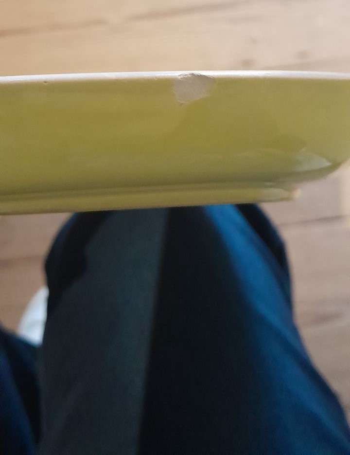 Mid-century modern cheese/butter dome with matching saucer