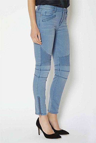 Ladies Biker skinny jeans (Witchery)