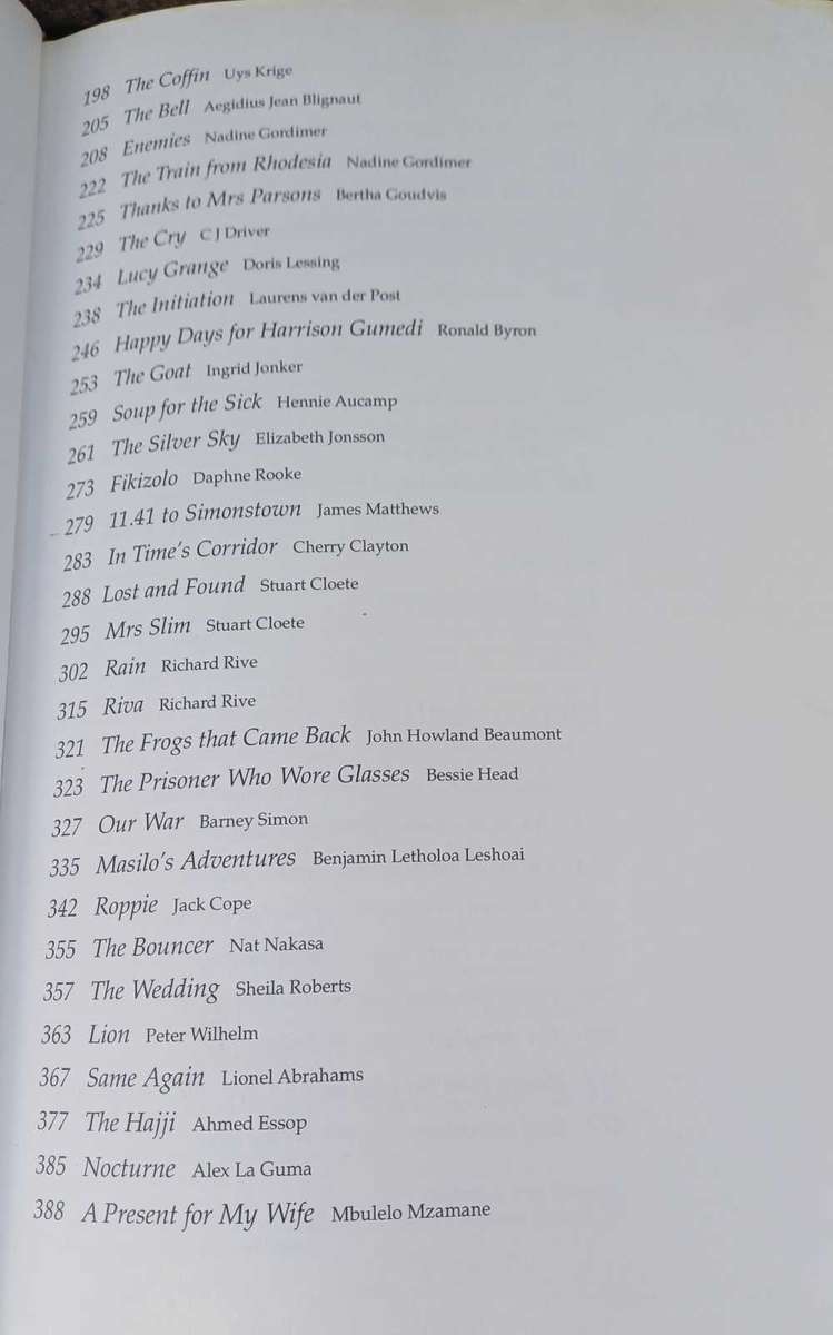 The best of South African short stories