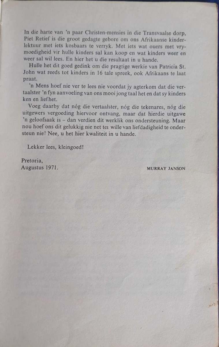 Skatte van die sneeu deur Patricia M St. John