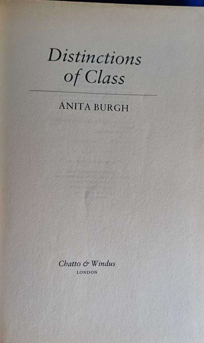 Distinctions of class by Anita Burgh
