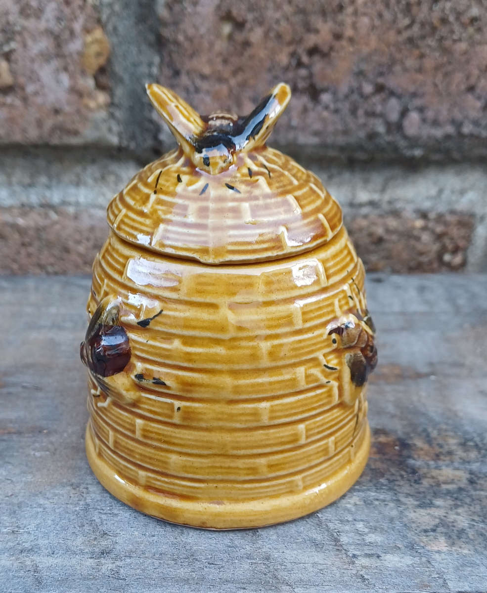 Small vintage Balboa honey jar