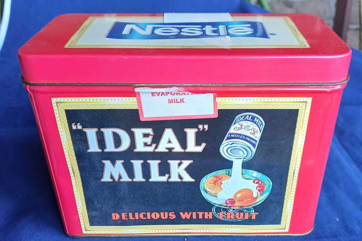 Nestle ideal milk tin