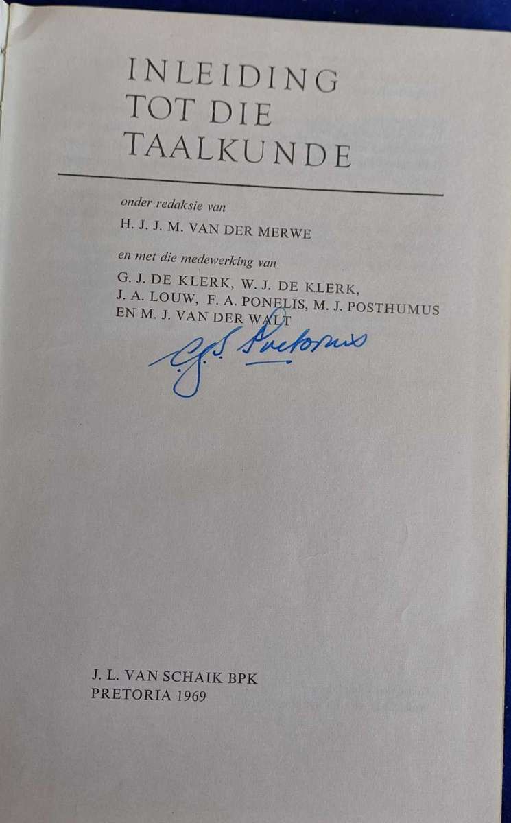 Inleiding tot die taalkunde