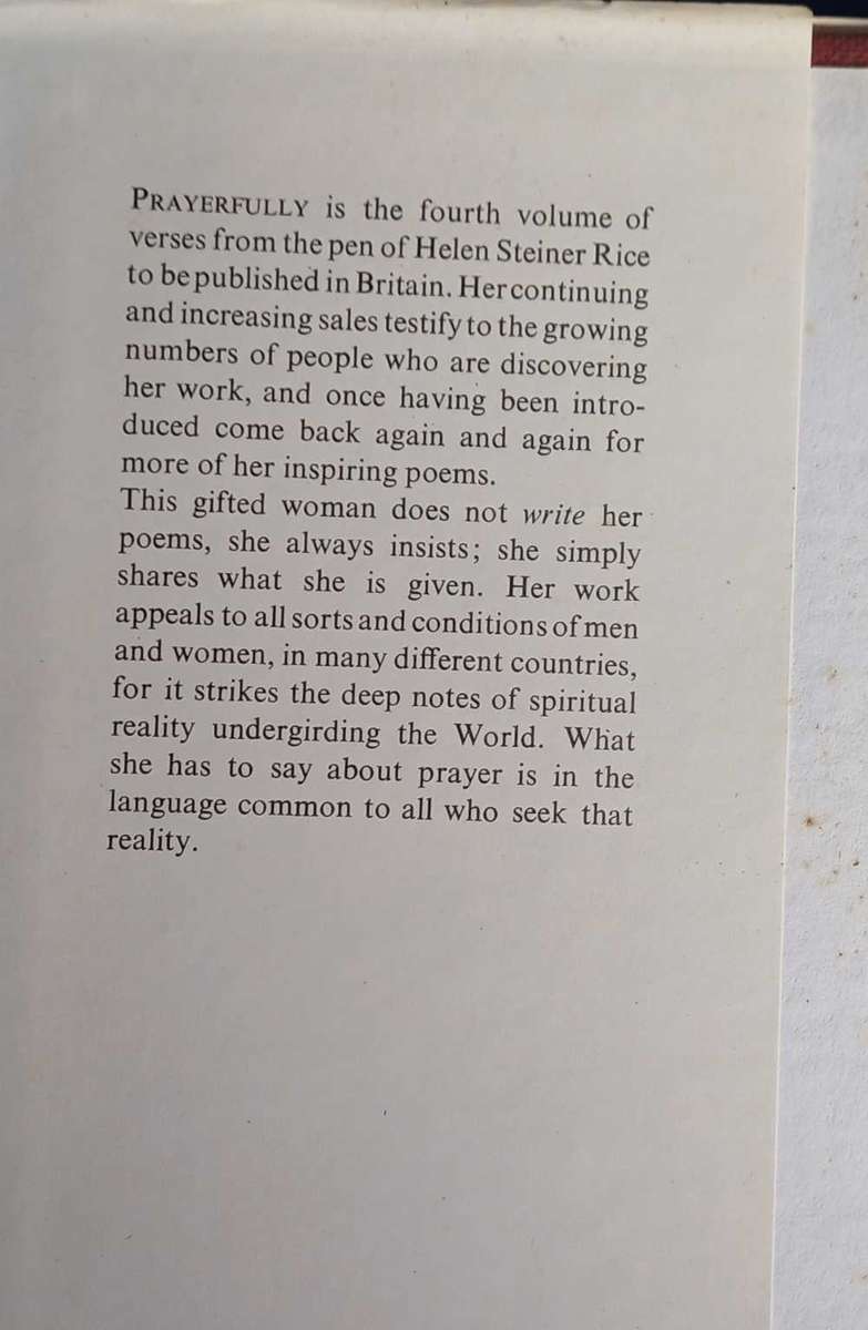 Prayerfully by Helen Steiner Rice