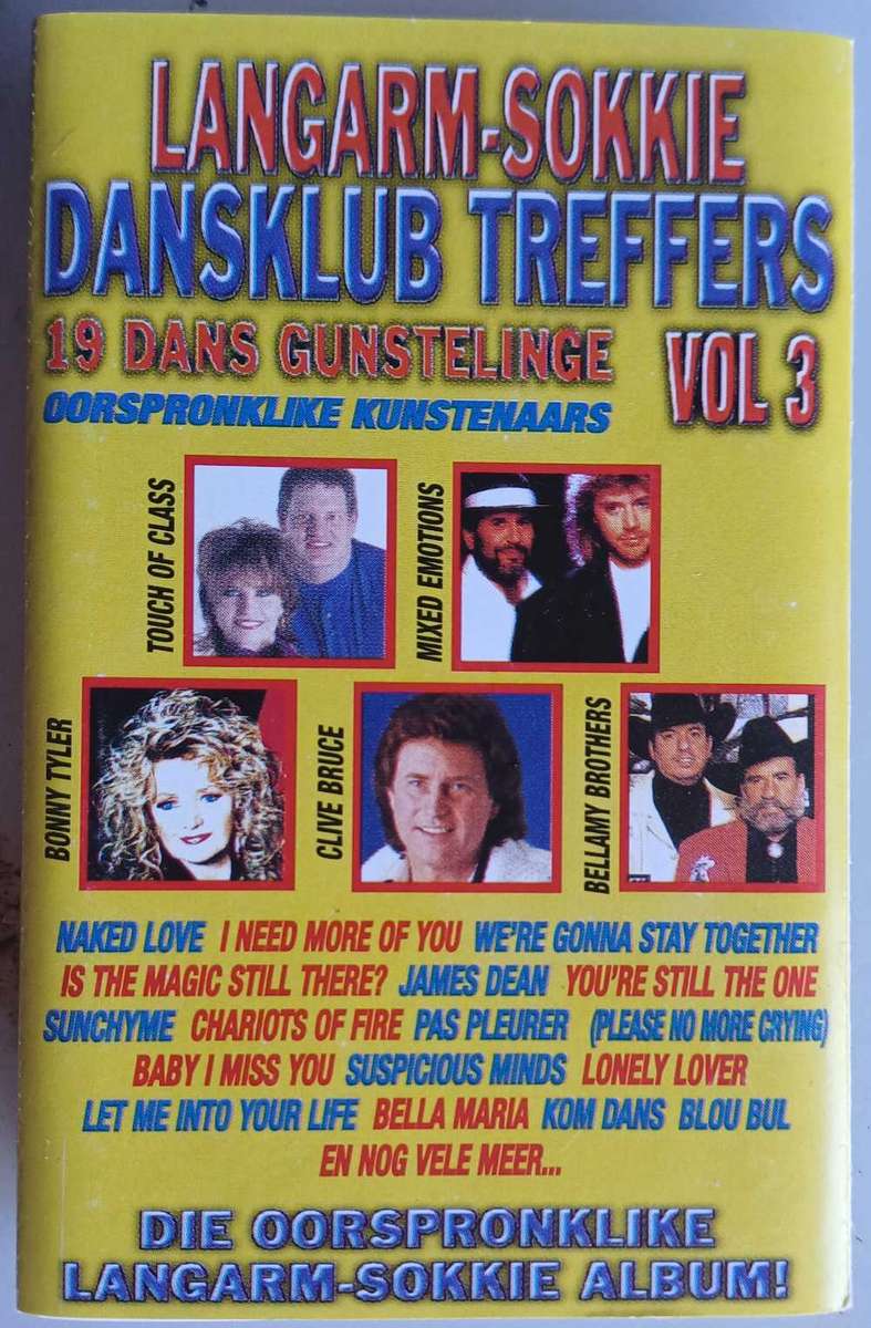 Langarm-sokkie dansklub treffers vol 3 tape
