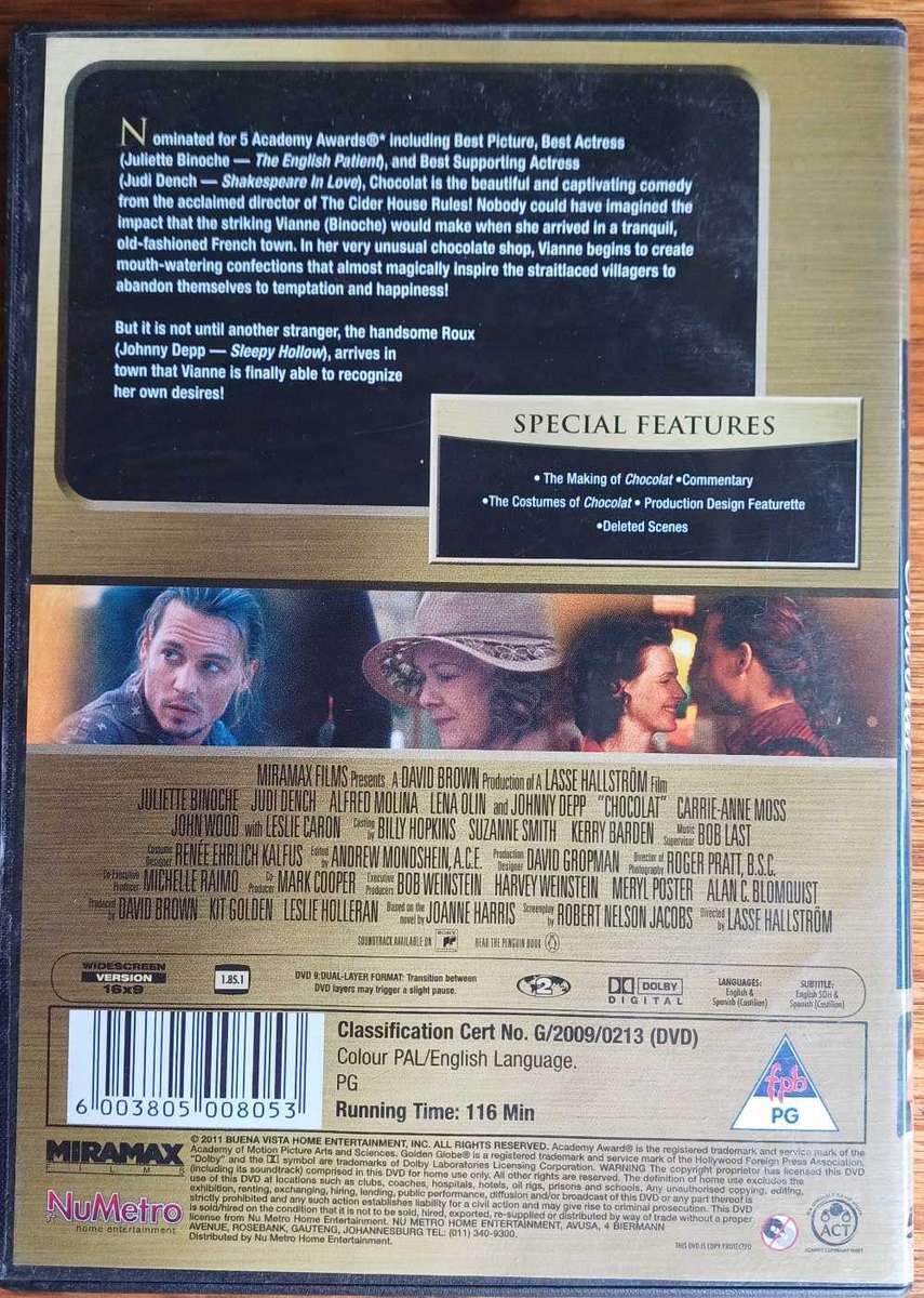 Chocolat dvd