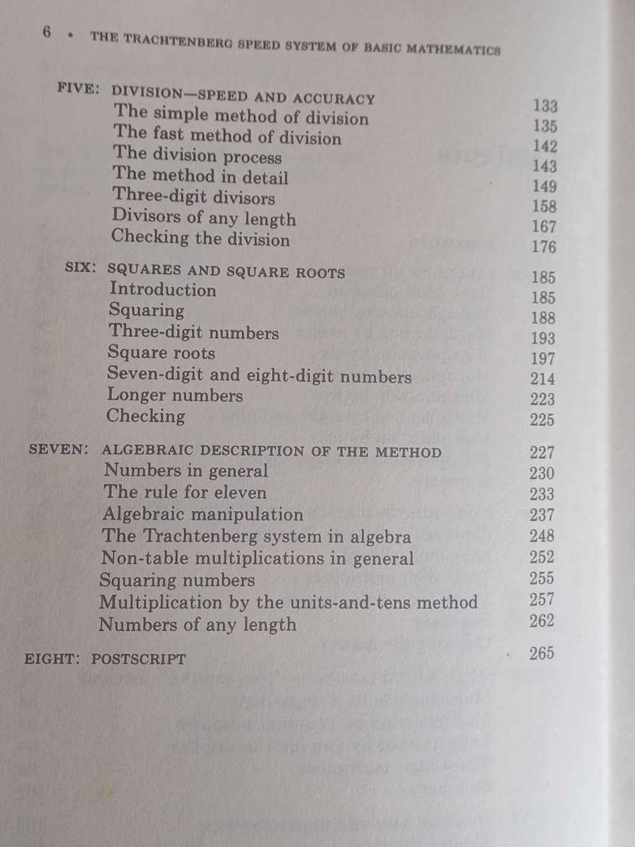 The Trachtenberg speed system of basic mathematics