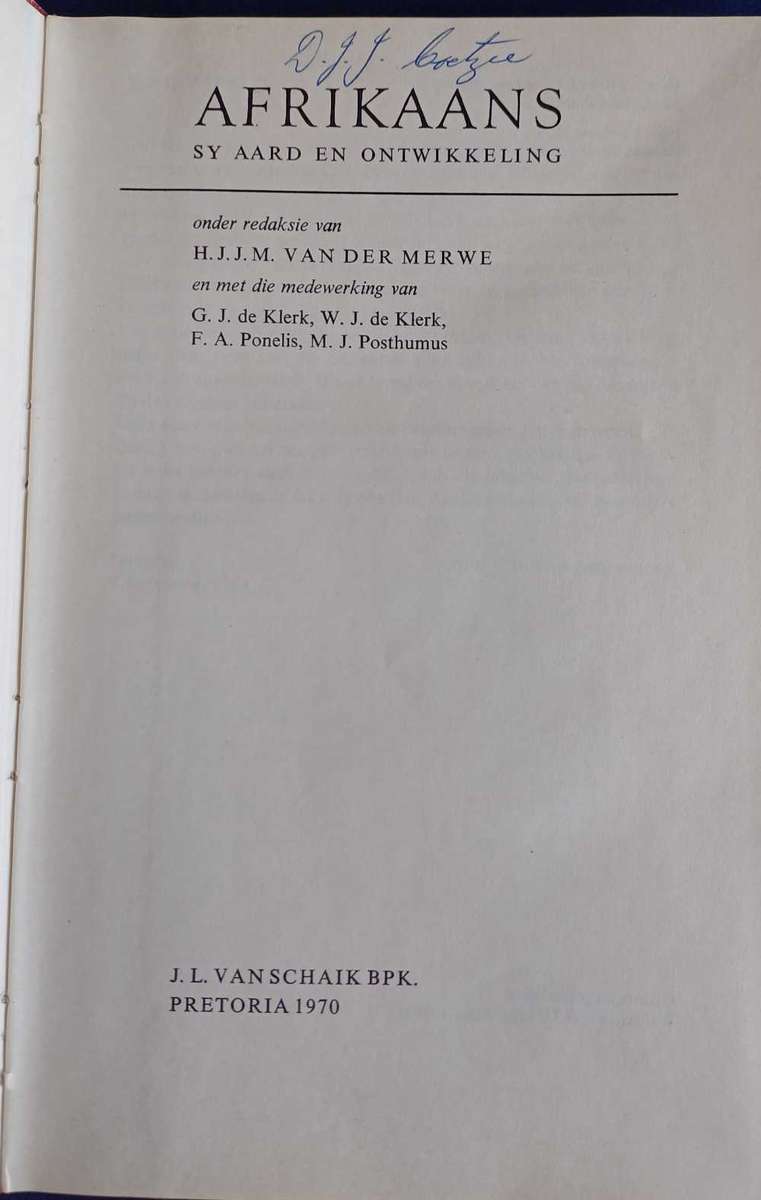 Afrikaans sy aard en ontwikkeling