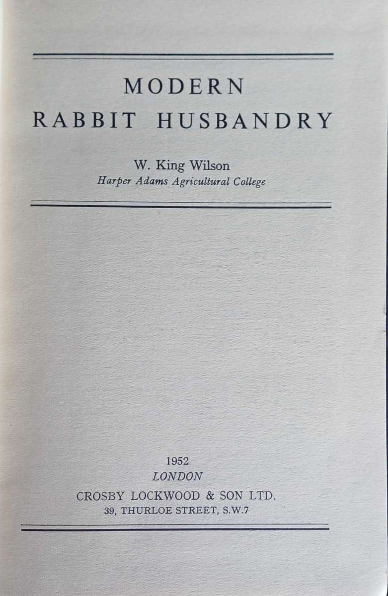 Modern rabbit husbandry