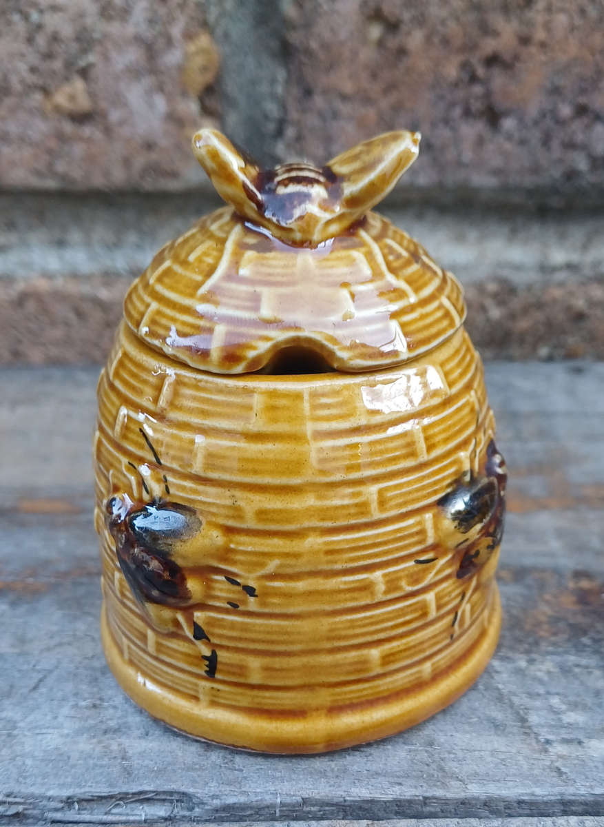 Small vintage Balboa honey jar