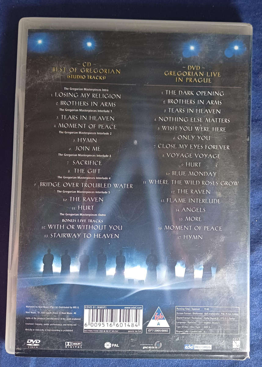 Gregorian the masterpieces dvd