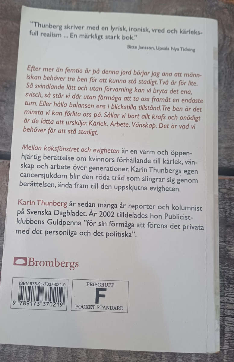 Mellan koksfonstret och evigheten by Karin Thunberg