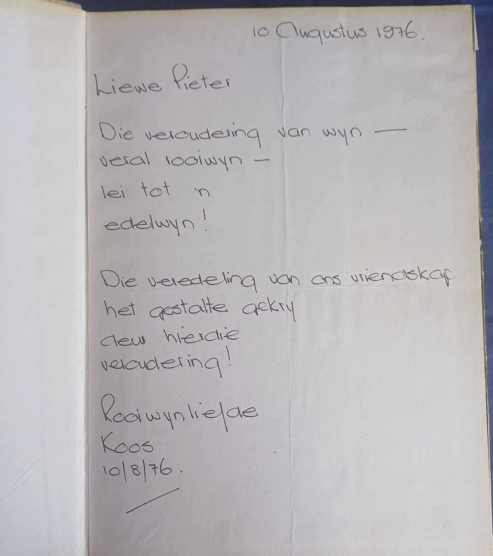 Rooiwyn in Suid-Afrika