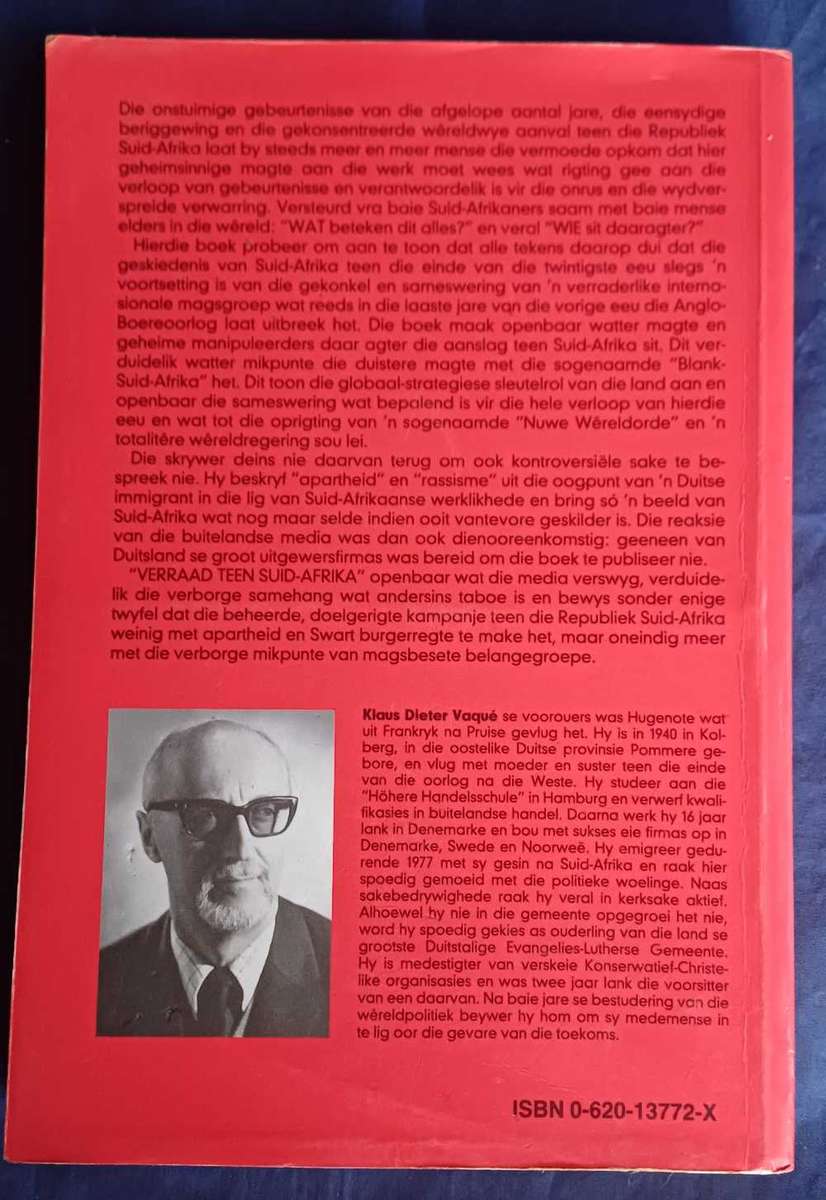Verraad teen Suid-Afrika deur Klaus D Vaque