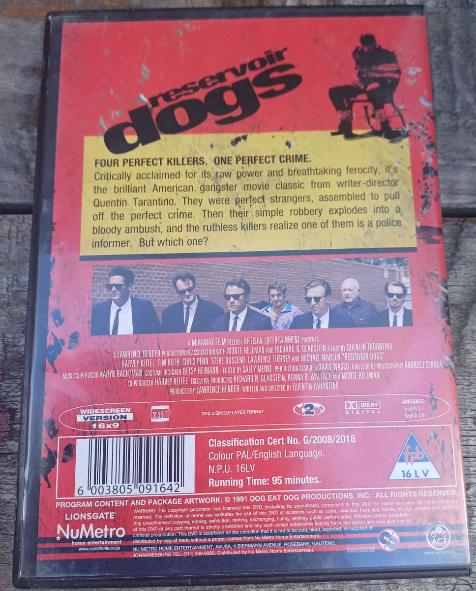 Reservoir dogs dvd
