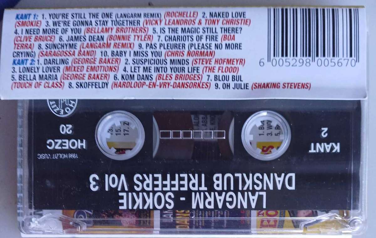 Langarm-sokkie dansklub treffers vol 3 tape