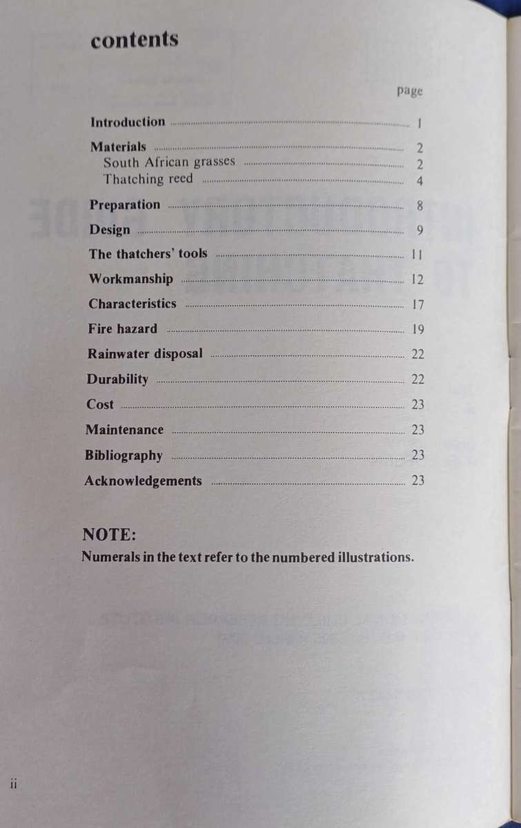 NBRI introductory guide to thatching