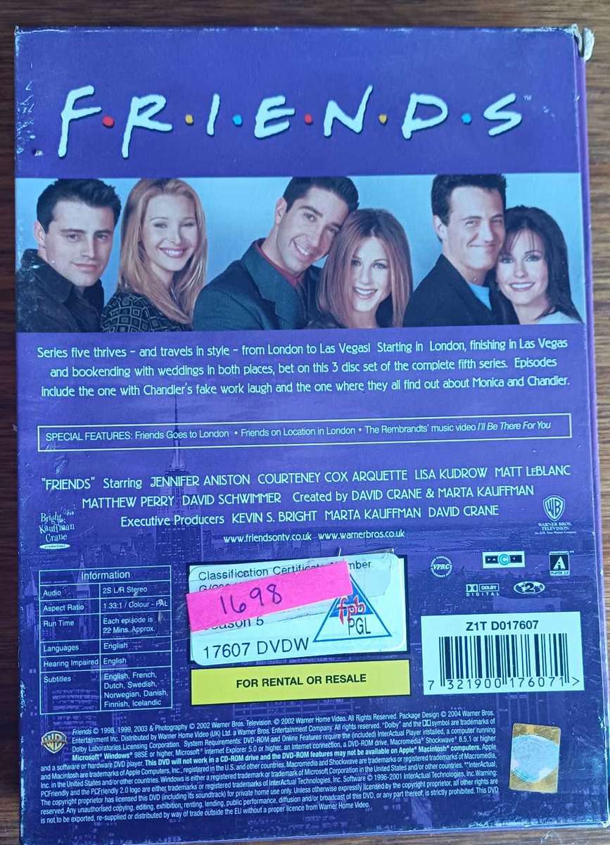 Friends series 5 dvd